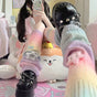 50cm rainbow gradient color (star bone style) / Color placement random