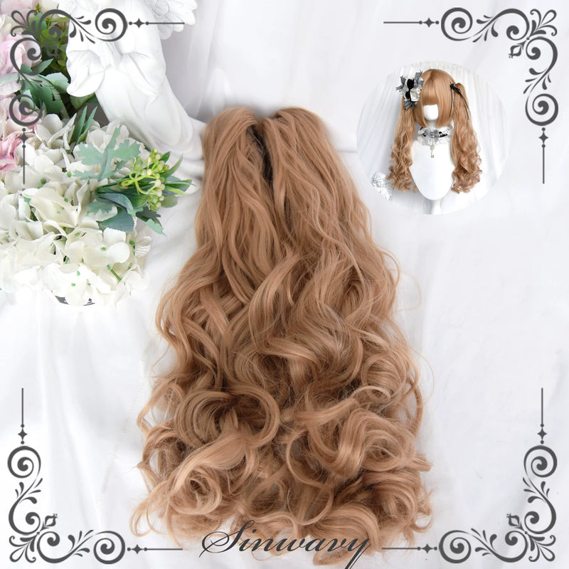 Sinwavy flaxen blonde 50 cm twin-tail wig - view 5