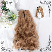 Sinwavy - Fantasy Star - 50 cm Flaxen Blonde Twin-Tail Wig - Flaxen blonde - long curly twin tails only