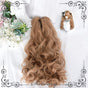 Flaxen blonde - long curly twin tails only