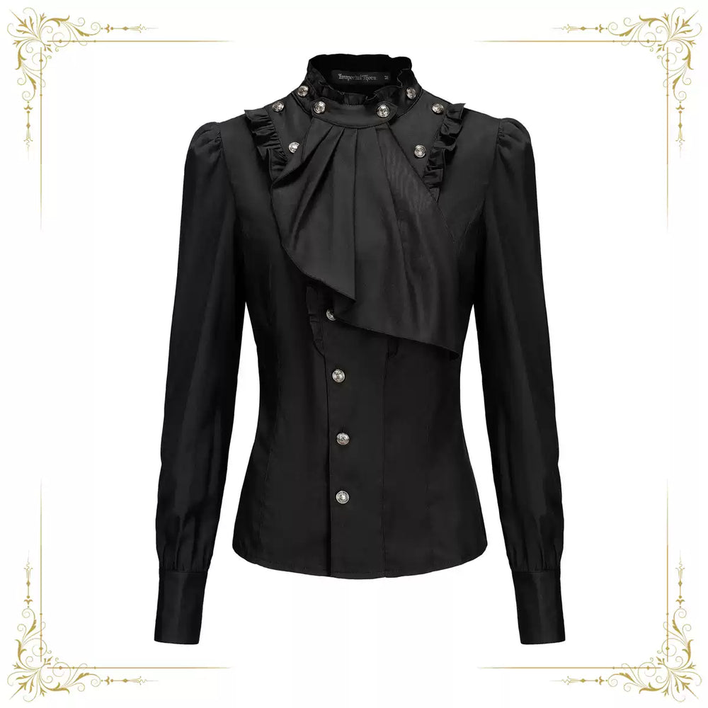 Immortal Thorn - Retro Ouji Lolita Blouse - Detachable Jabot Innerwear