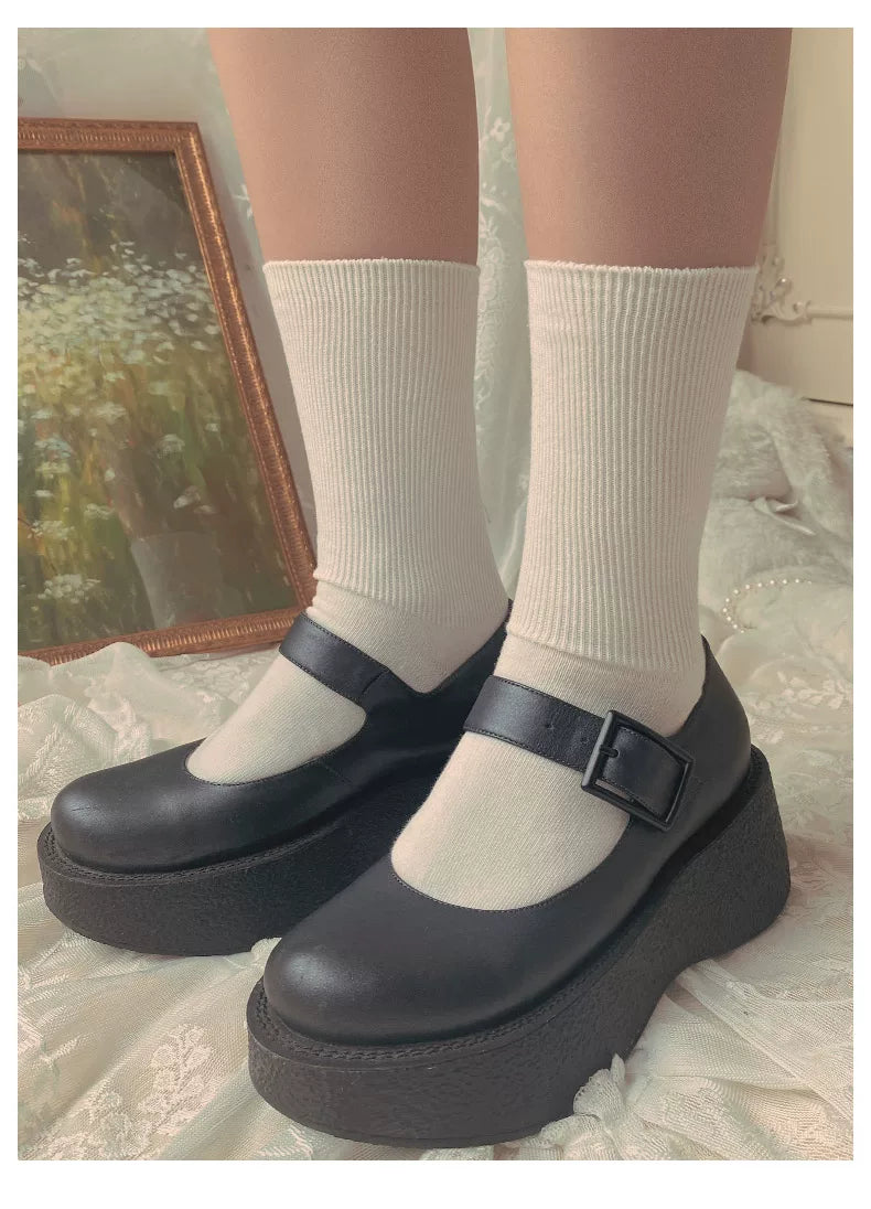 Sock Noble - Classic Academy - Mid-Calf Socks with Vertical Ribbing