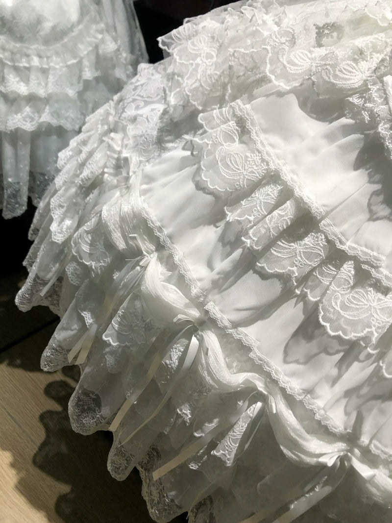Sugar Girl - Eternal Floral Whisper - Sweet Lolita Tiered JSK Dress with Lace