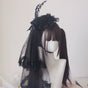 Small top hat black + veil