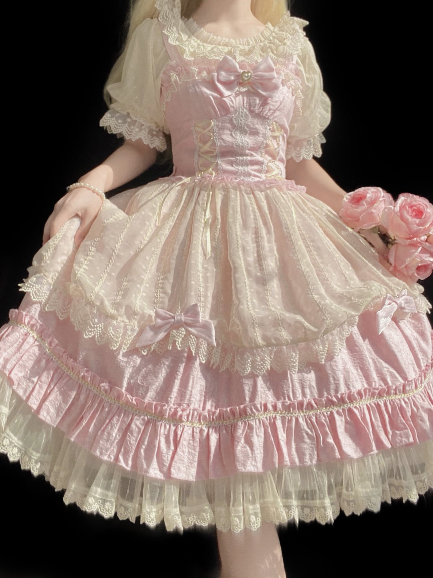 DMFS Lolita - Classic Lolita Shirt Short Sleeve - Chiffion Blouse Innerwear