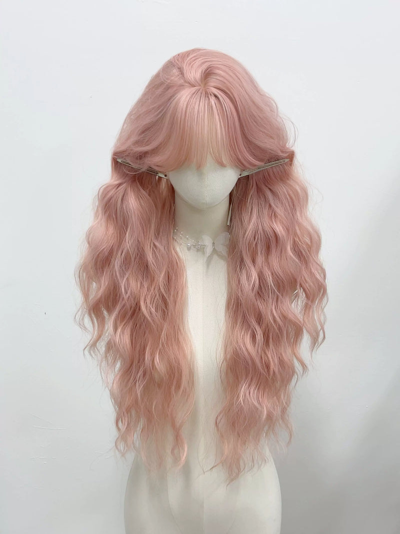 Kunkun Fish pink long wavy full wig - view 4