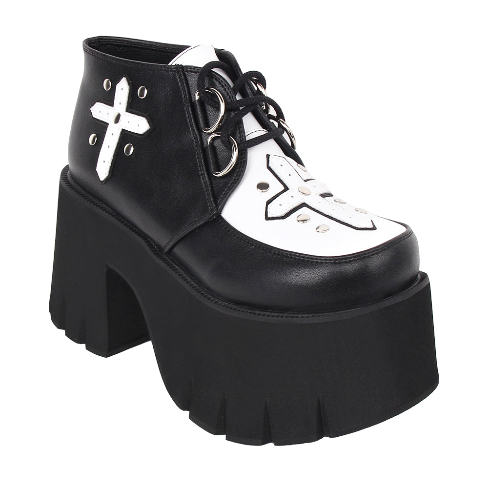 Angelic imprint - Gothic Lolita Cross Classic - Platform Shoes Shoes