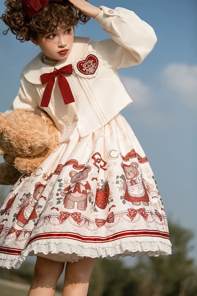 Your Princess - Winter Gift - Kawaii Lolita JSK and Coat Set