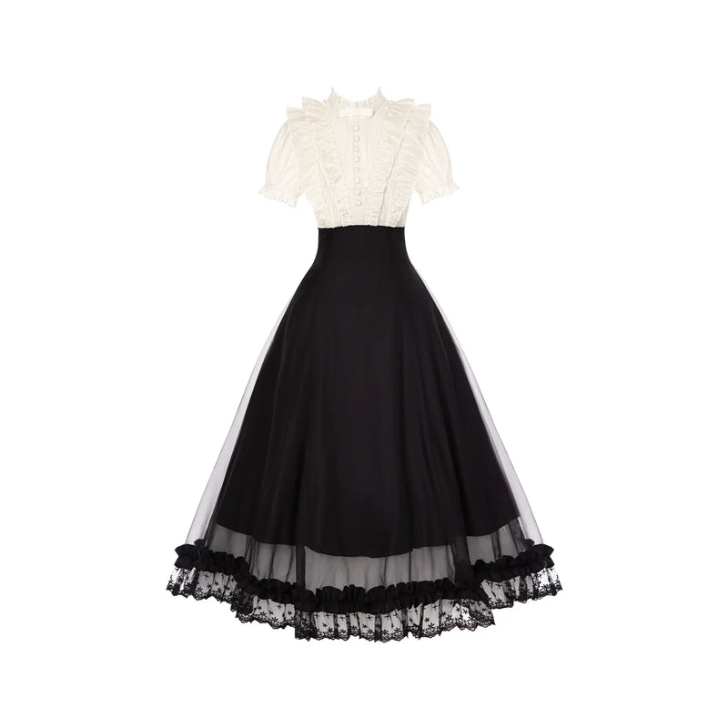 With PUJI - Miss Laura: Moon Viewing - Lolita OP Dress detail view 8