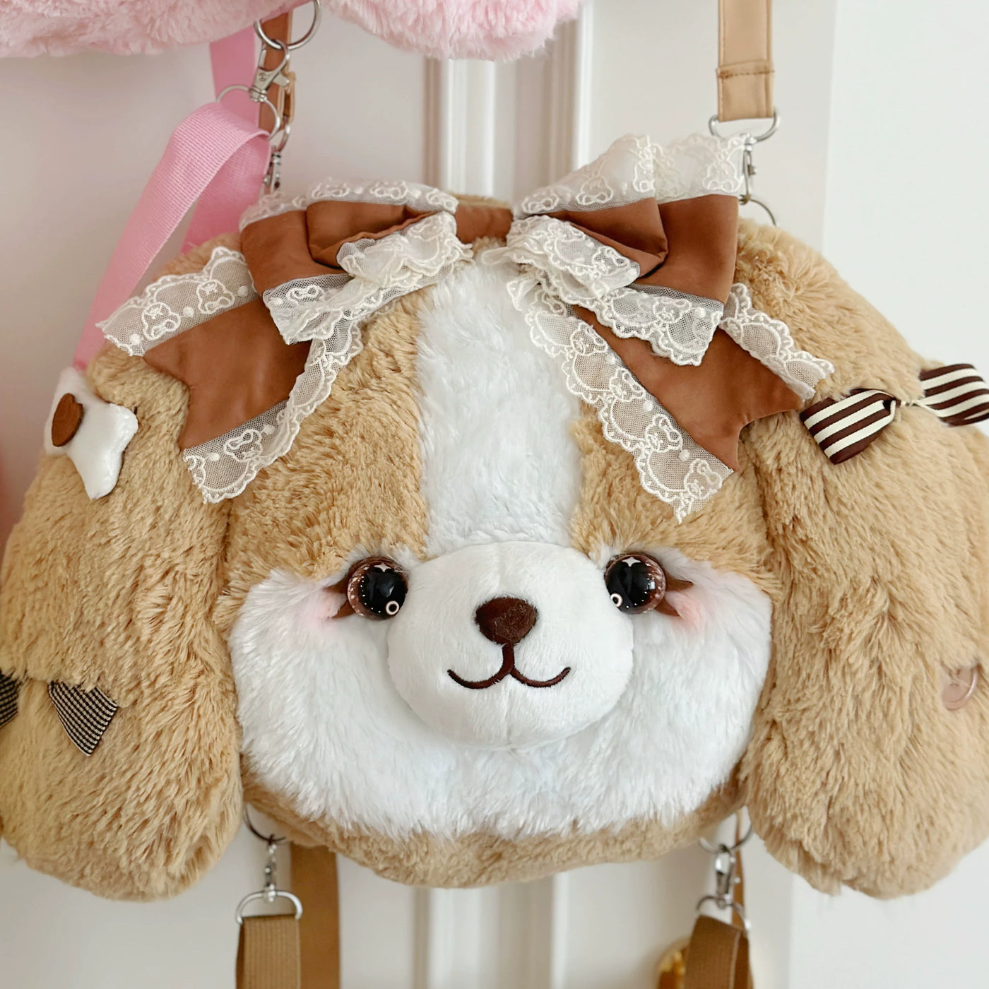 Plush Cocker Spaniel Puppy Novelty Backpack Lolita accessory product view