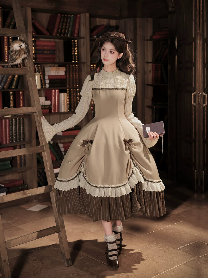 With PUJI - The Doctrine of Truth - Preppy Lolita OP Dress detail view 4
