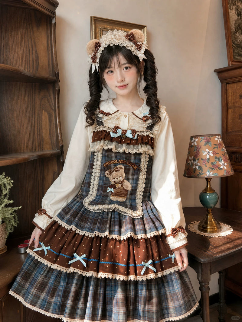 Forest Wardrobe Tiered Lolita Pinafore Dress — additional product view