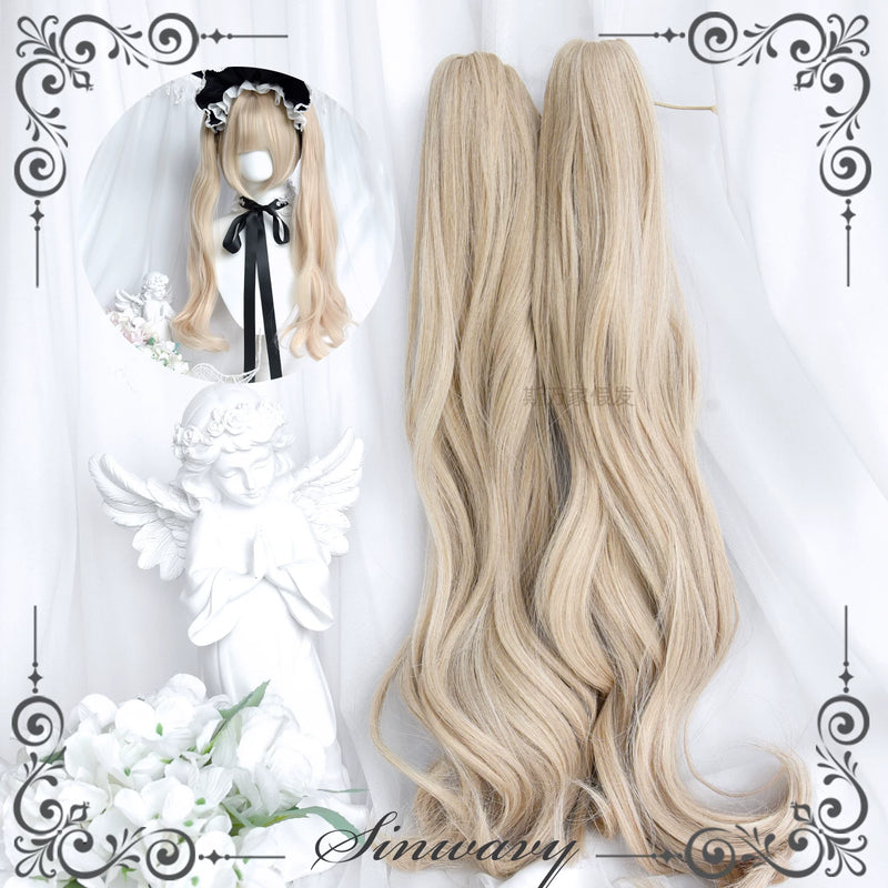Sinwavy Bubble Gum beige twin-tail wig pieces - view 5