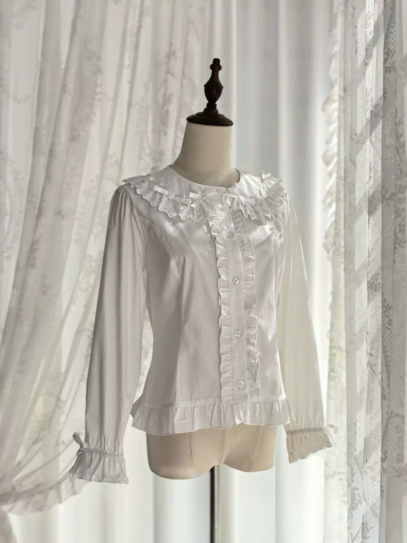 Ruffled Doll Collar Lolita Blouse - view 9
