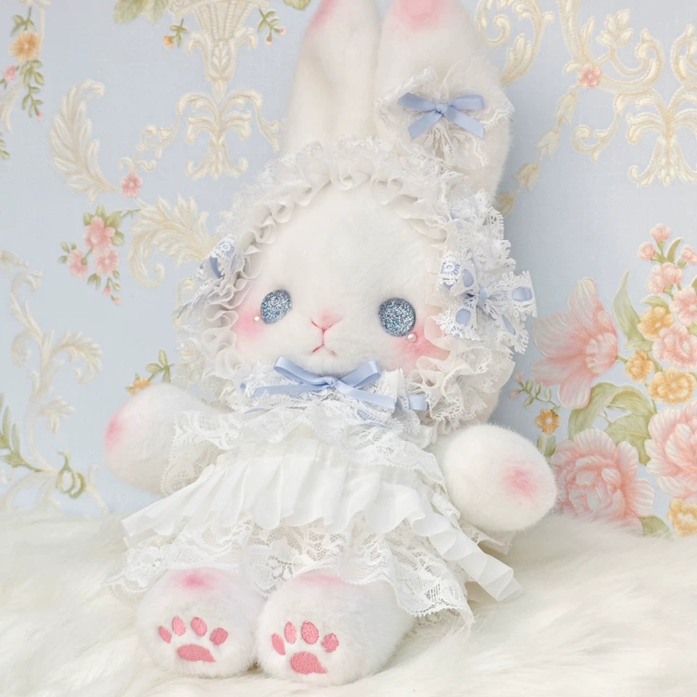 BearStar - Upright-Ear Bunny - Blue Bow Bag