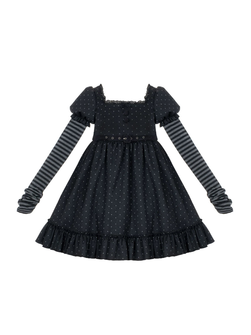 With PUJI - YUME - Sweet Lolita OP Dress, Print detail view 5