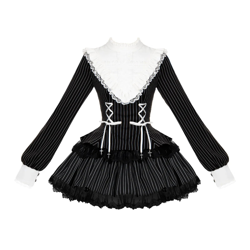 With PUJI - Doki! · Autumn Limit - Sweet Lolita OP Dress, Ruffle Trim detail view 10