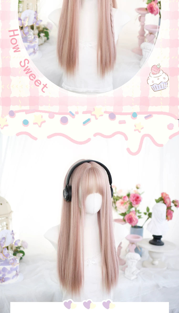 Dalao Home Xiyin rose pink Lolita wig - additional view 3