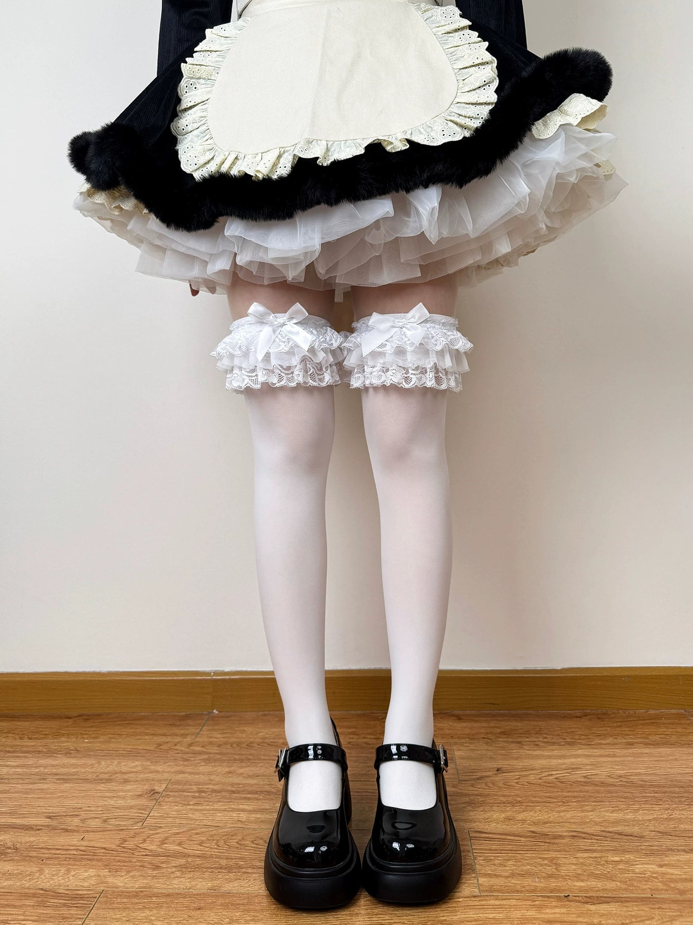Chubby Bear Tales - Showa Doll - Over-the-Knee Socks with Lace Trim