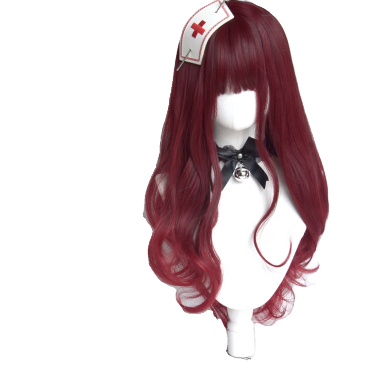 Sinwavy cherry red gothic Lolita curl wig - view 4