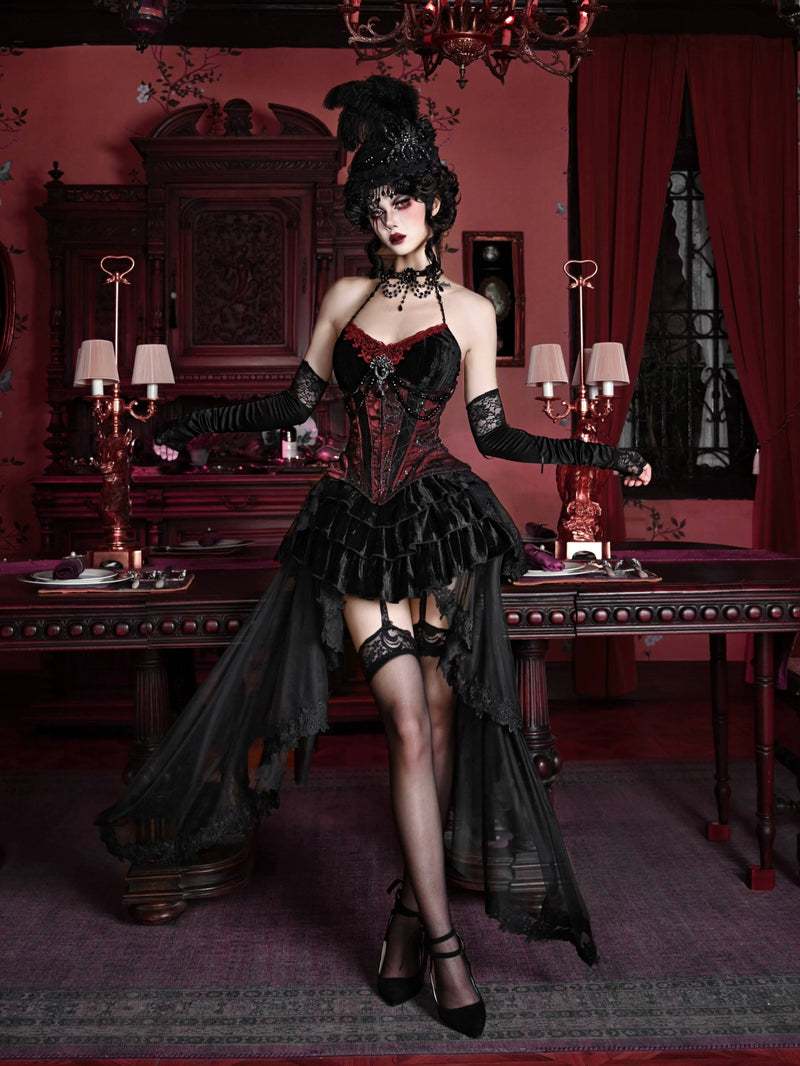 BLOOD SUPPLY: The Duchess Velvet Gothic Three-Piece Outfit, product view 5
