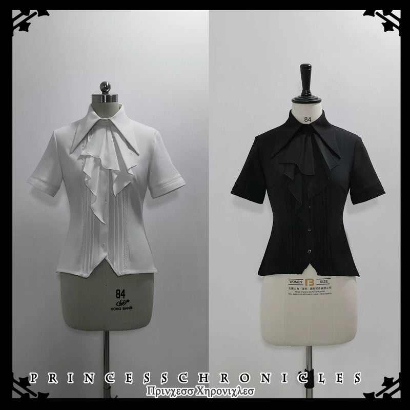 Princess Chronicles - The Dawn of Arrival - Ouji Lolita Fitted Blouse with Detachable Jabot