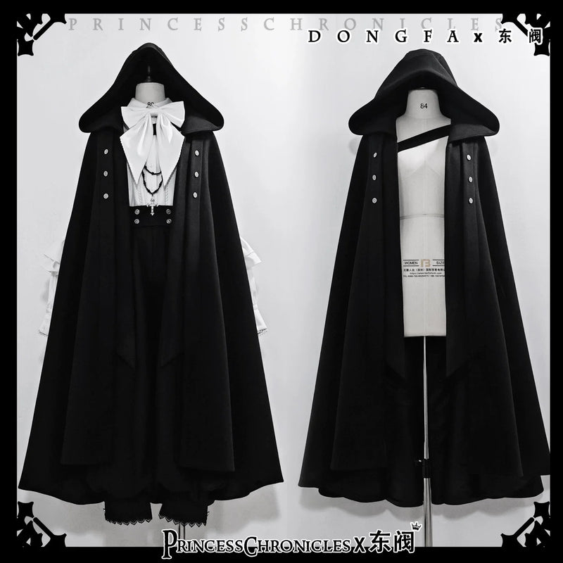 Princess Chronicles - Codename 003 - Ouji Lolita Shirt and Pants Set, Hooded Cape