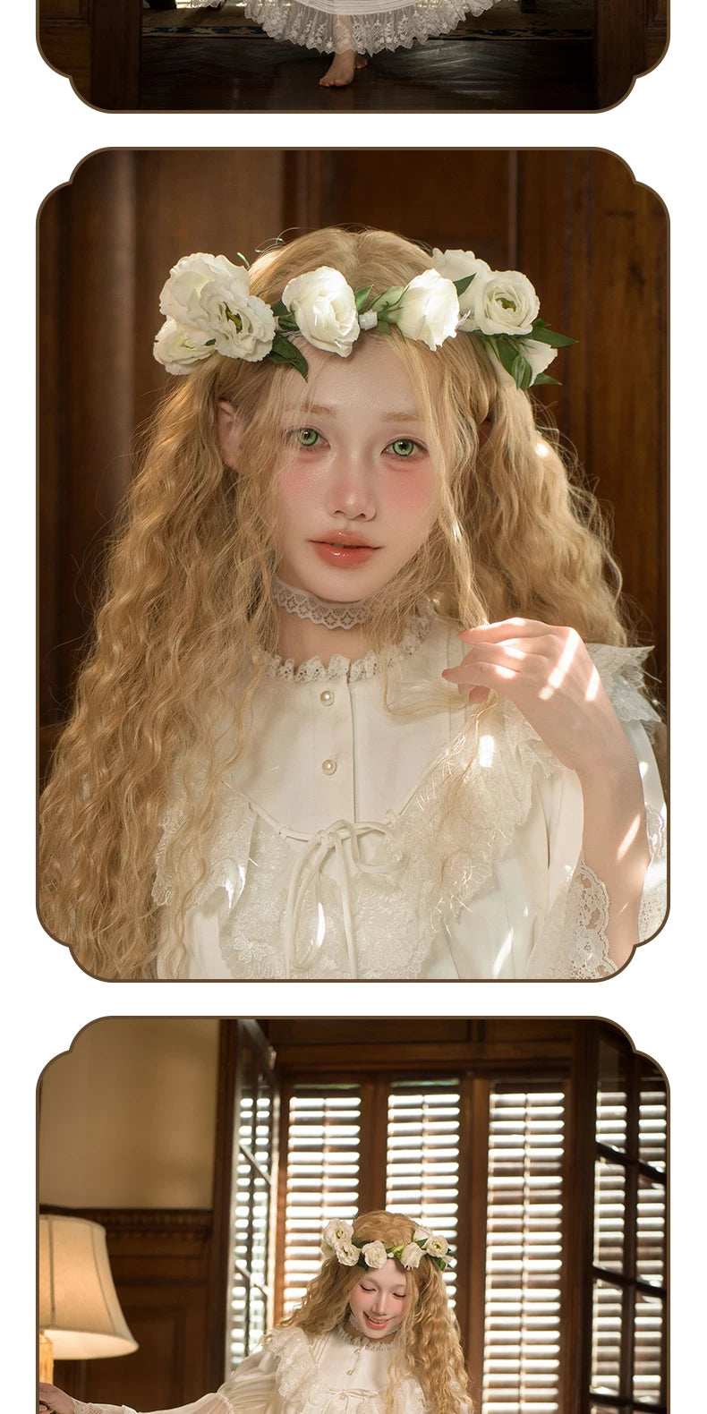 Inmorelli - Jasmine Manor - Edward OP dress with flared lace cuffs
