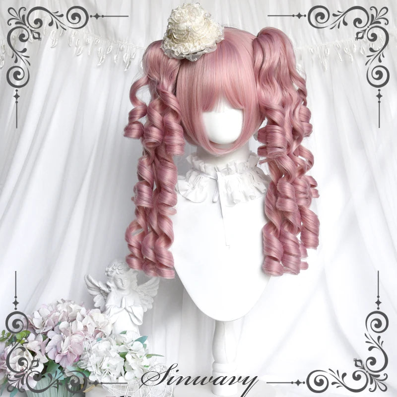 Sinwavy Mille-Feuille pink layered Roman curl wig - view 6
