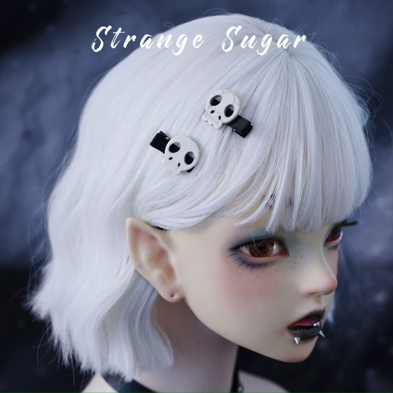 Strange Sugar - Gothic Hair Accessories Set Skulls - Sharks Lolita Clips Headbands Headwear