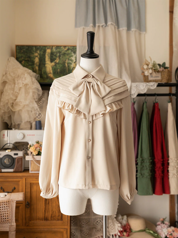Forest Wardrobe - Forest Basket 4.0 - Bow-Tie Ruffle Blouse - 1