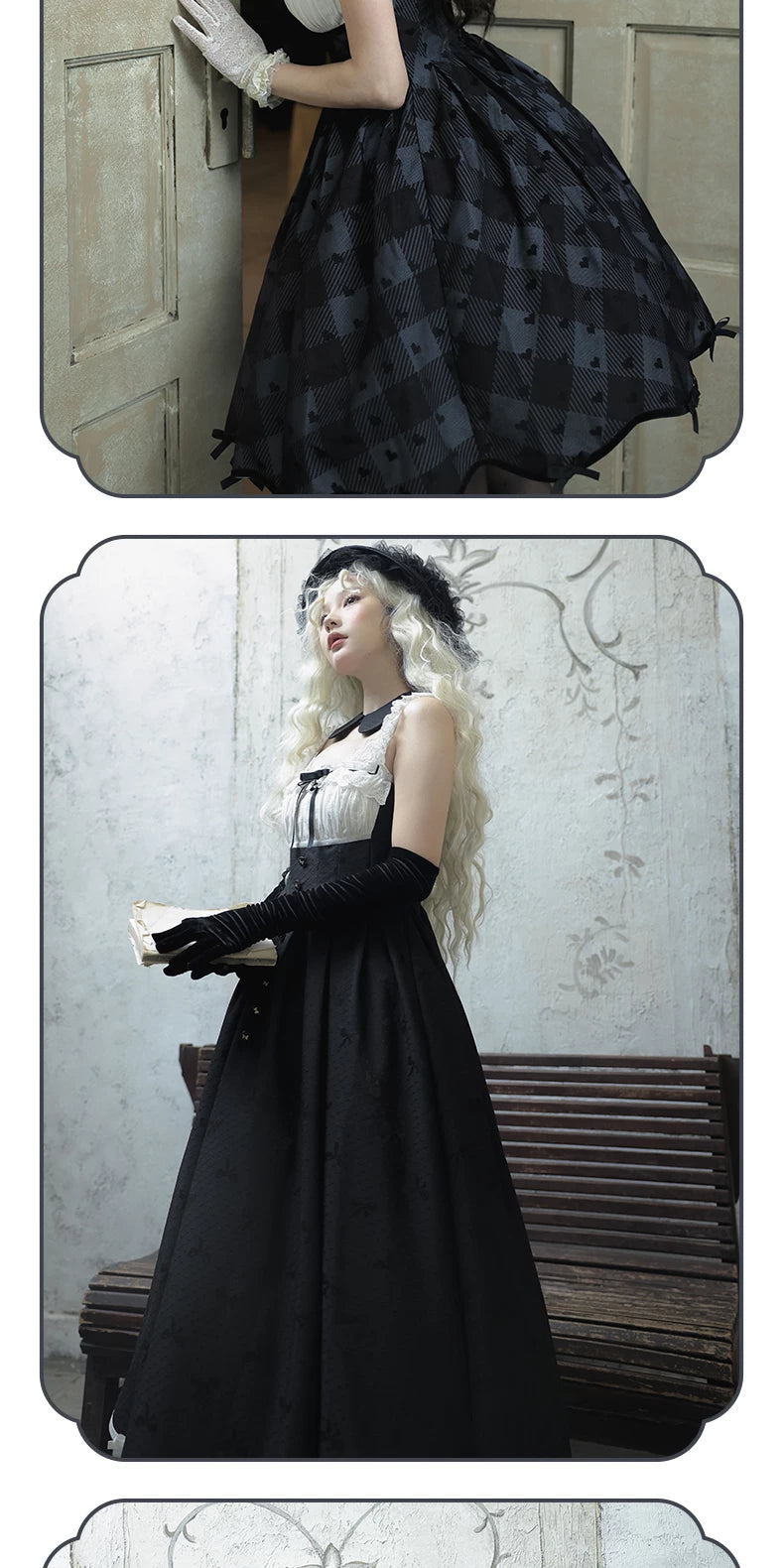 Inmorelli - Silent Manor - Lolita JSK and Outer Layer with Plaid Short-JSK Option