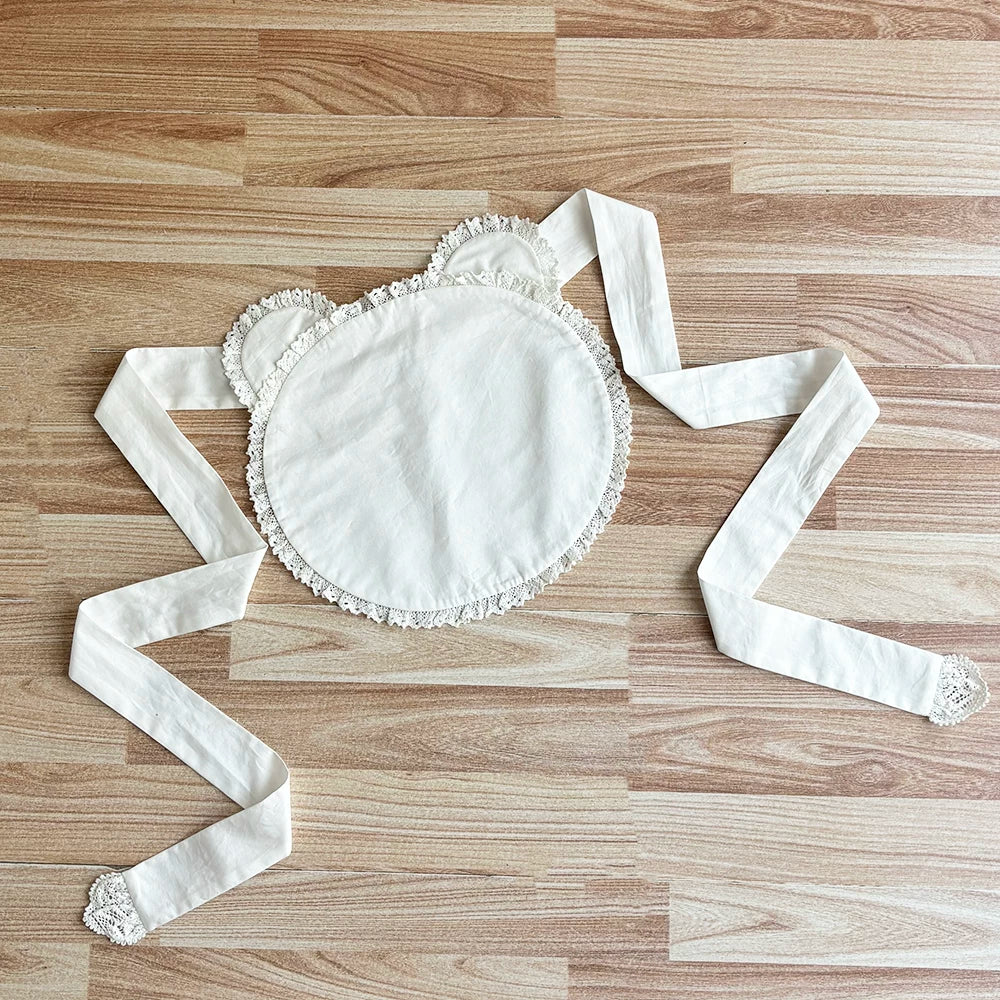 Miss Point - Plaid Petal Bunny - Old School Lolita Bunny Ear Headdress, Bear Ear Apron