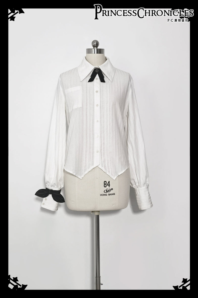 Princess Chronicles - Secret Morning News - Vintage Ouji Lolita Vest Blouse Bloomers