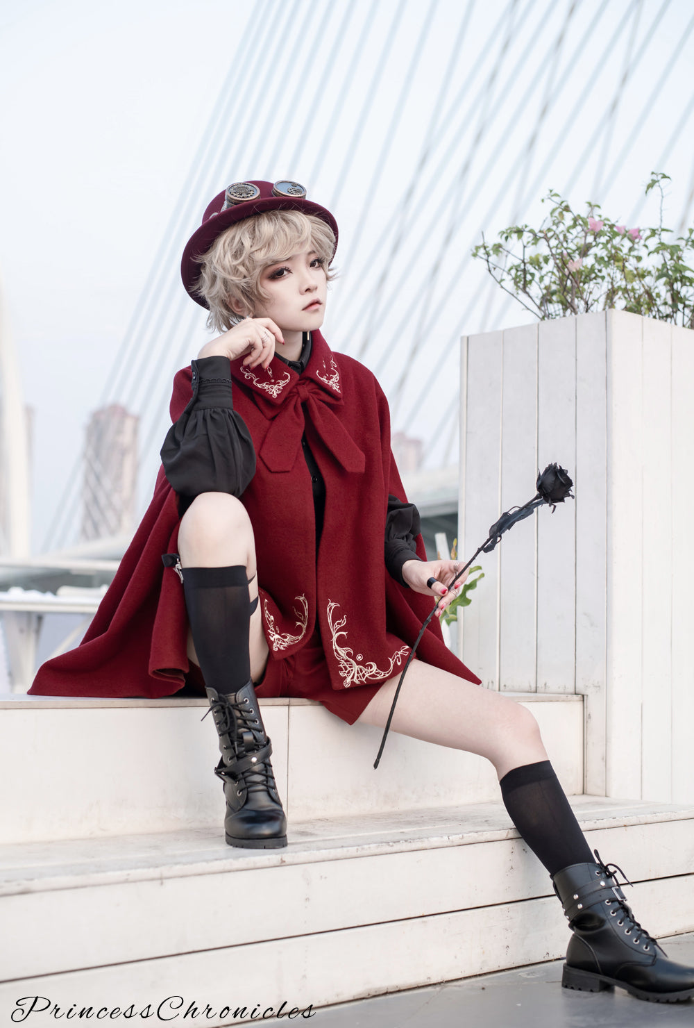 Princess Chronicles - Medieval Ouji Lolita Embroidered - Cape Outerwear