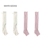 (2-pair set) White + Pink / One Size