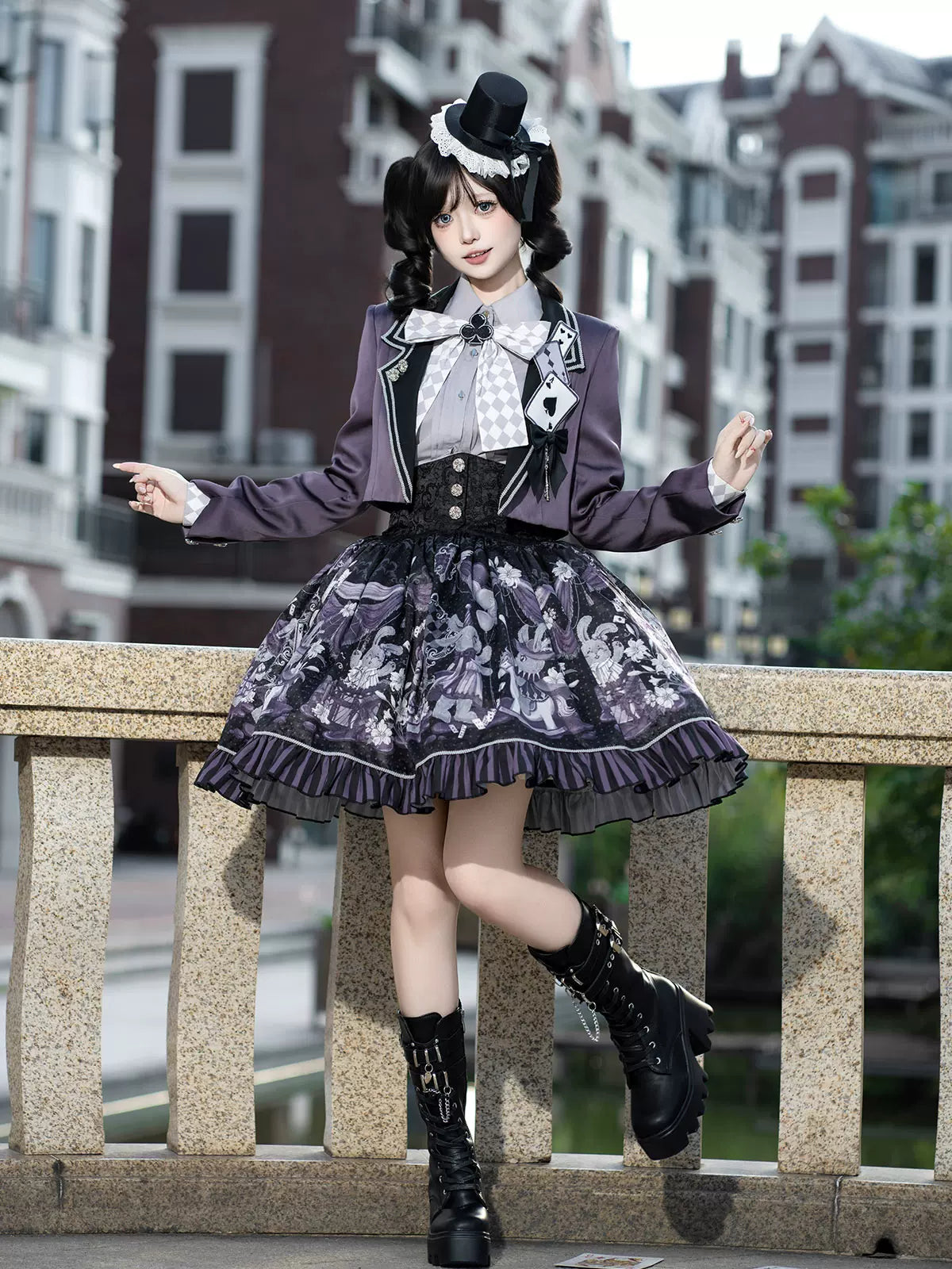Your Princess - Magic Troupe - Gothic Lolita Outfit, Bunny Printed Skirt