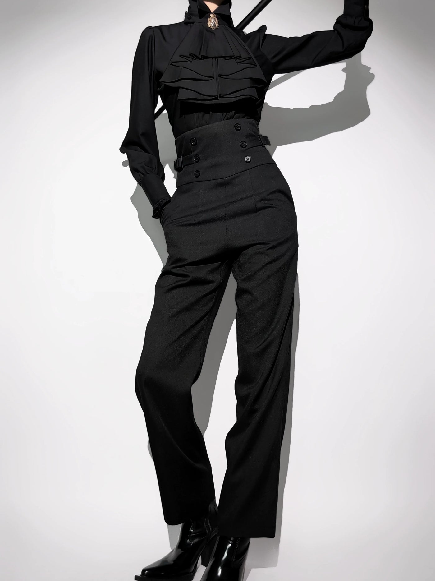 Gazing Galactic - Prince Trousers - Ouji Lolita pants with a double-button waist - product detail 5