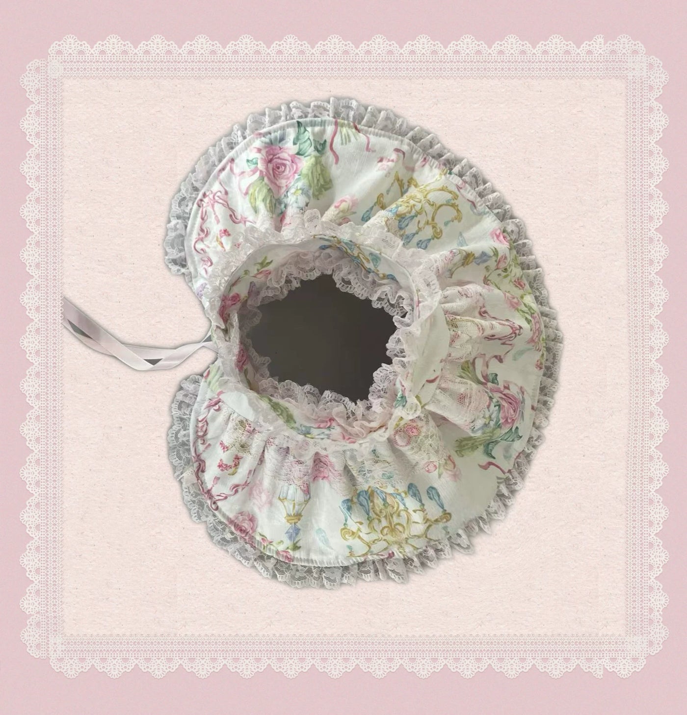 Tata Long Ear - 2025 Spring Vintage Floral Lolita - Tiered sweetheart