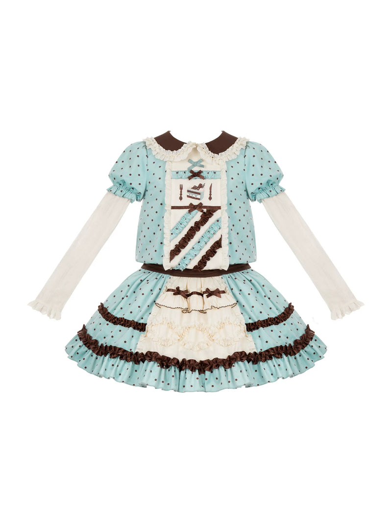 Letters & Verse Waitress Peter Pan Collar OP & Tulip JSK — additional product view