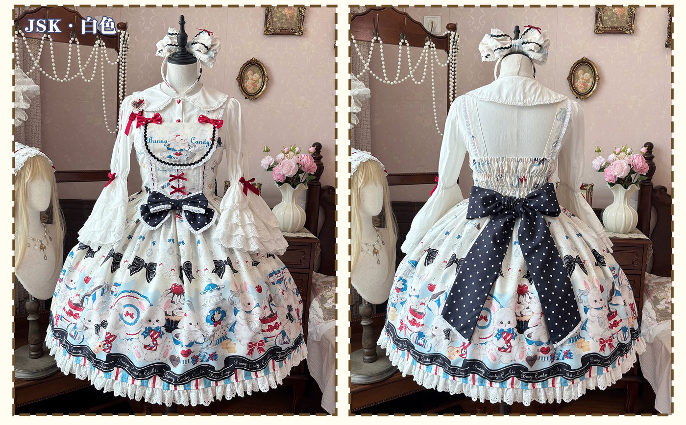 Mystery Rabbit Tea Party - Alice OP / JSK Lolita Dress - detail view 9