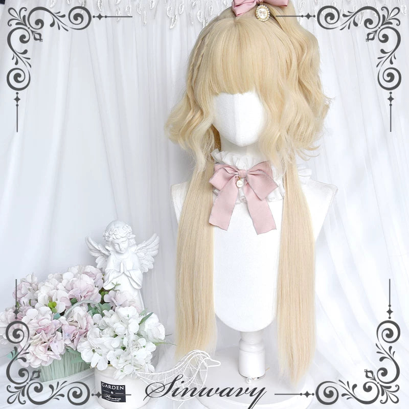 Platinum curly Lolita jellyfish wig - view 7