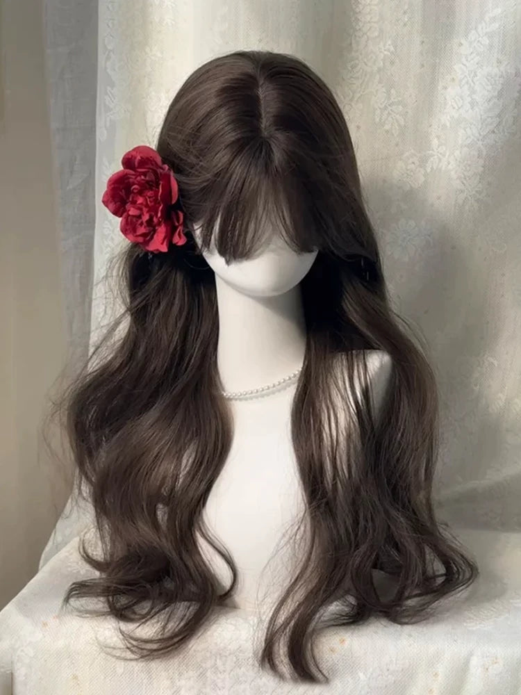 Kunkun Fish long black tea wavy wig - view 4