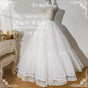 80cm / 6-Layer Tulle / White / Ruffled Style