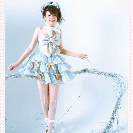Sweetheart Dream Machine - Sugar Heart - Camisole and SK skirt set with heart motifs