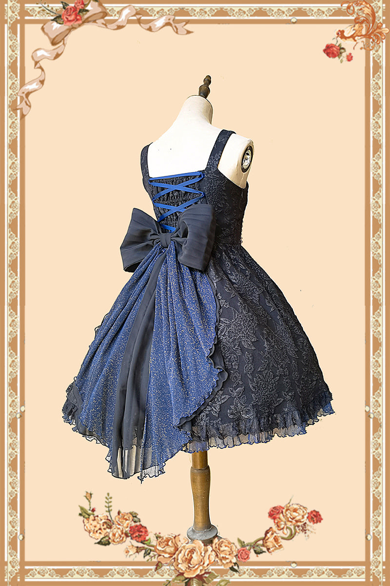 Singer - Lolita Plain Color JSK Dress S black bow