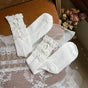 White socks, white buttons / One Size