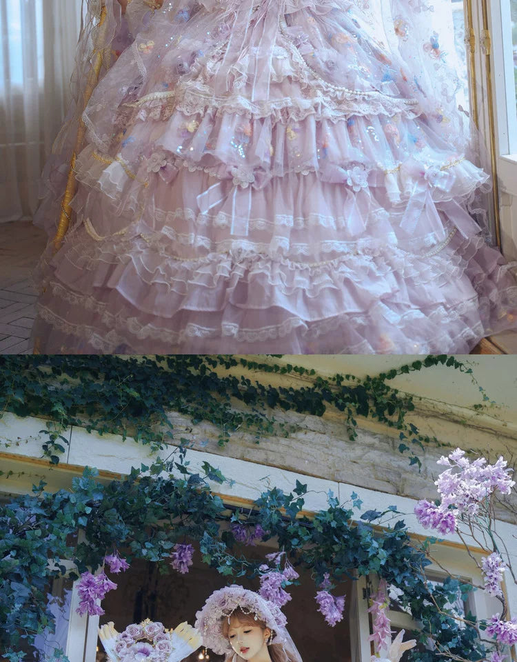 Lolita - Princess on the Run - Lilac formal lolita JSK