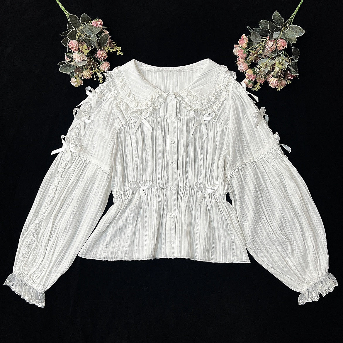 DMFS Lolita - Sweet Lolita Shirt Doll Collar - Blouse High-waisted Innerwear