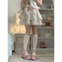 Natural-colored calf socks, one pair; total length approx. 45 cm / Anti-pilling combed cotton material